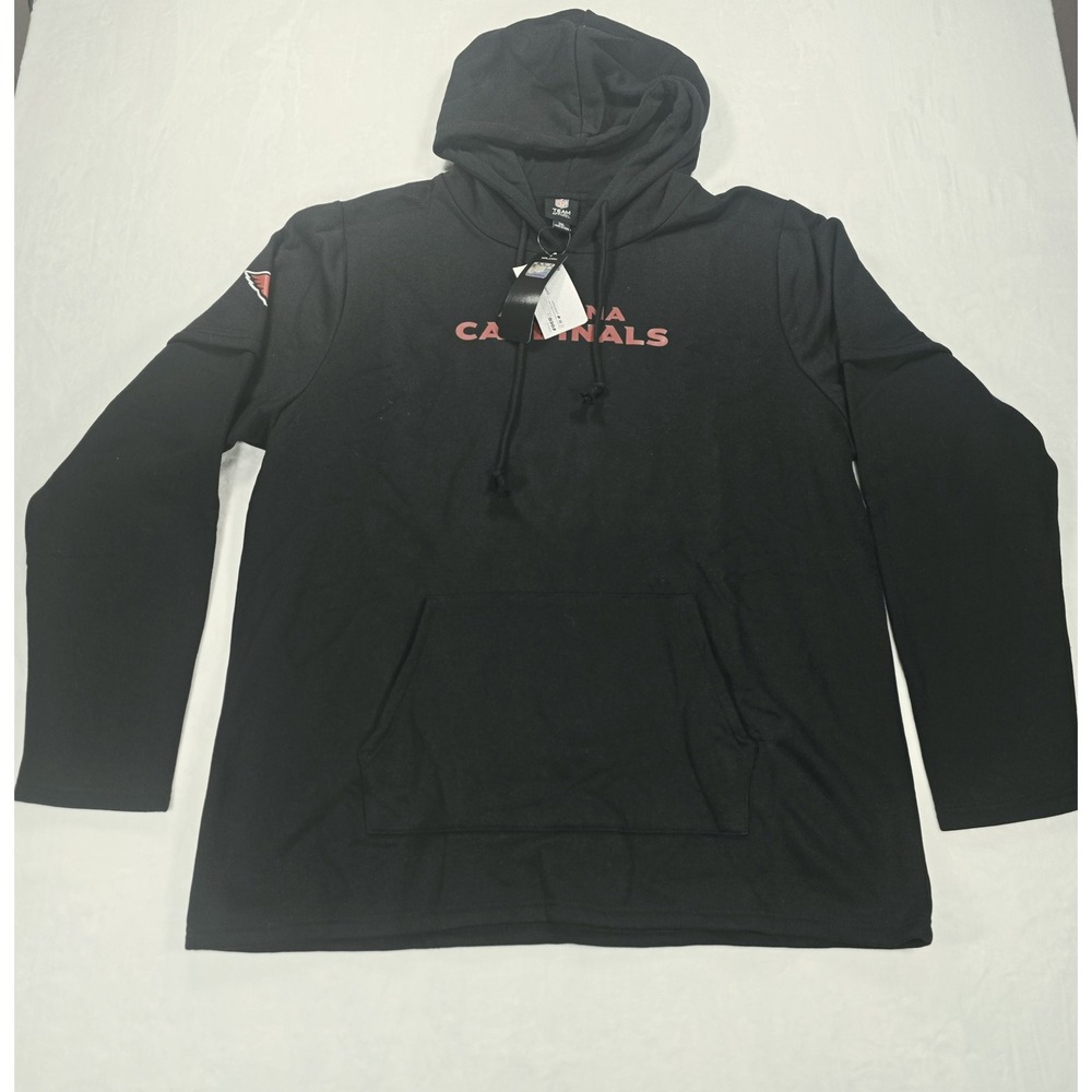 NFL Team Apparel Arizona Cardinals Mens 2XL Black Pullover Hoodie NWT